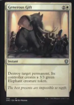 Generous Gift - Commander: Dominaria United: #100, Magic: The Gathering Nm R233 - Image 1