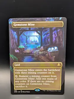 MTG - Gemstone Mine - BORDERLESS - Land - DMR #455 - Rare - Image 1