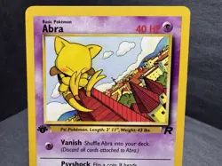 Pokemon TCG 1st Edition Abra 49/82 Team Rocket Common Card - Image 2