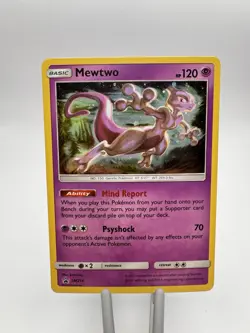 Pokemon TCG BlackStar Promo cards- Mewtwo and Mew - Sun & Moon SM214 & SM215 - Image 1