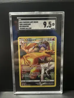 CHARIZARD 2022 POKEMON LOST ORIGIN TG03 HOLOGRAPHIC TRAINER GALLERY SGC 9.5 - Image 1