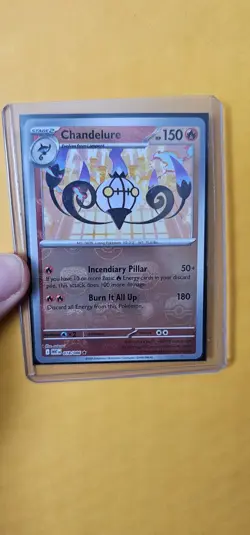 Chandelure Master Ball Pattern 018/086 Sv: White Flare Holo Pokemon TCG Pokeball - Image 1
