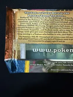 Pokemon TCG - HS Triumphant (HeartGold SoulSilver) Sealed Booster Pack (2010) - Image 5