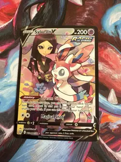 Pokemon TCG Sylveon V # TG14/TG30 Full Art Ultra Rare SWSH Brilliant Stars NM - Image 1