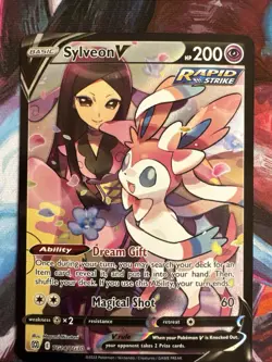 Pokemon TCG Sylveon V # TG14/TG30 Full Art Ultra Rare SWSH Brilliant Stars NM - Image 4