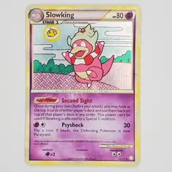 Pokemon TCG Slowking 12/123 HeartGold & SoulSilver Holo Rare HP - Image 1
