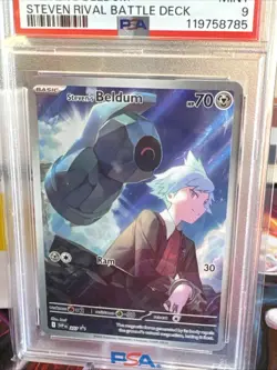 2025 Pokemon Steven's Beldum 207 Sv: Scarlet & Violet Promo Holo PSA 9 - Image 2