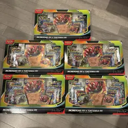 New Pokemon TCG Incineroar ex & Torterra ex Special Collection Box Lot of 5 - Image 1