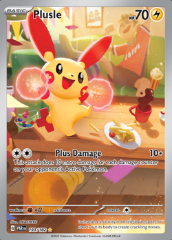 Plusle (193/182) Illustration Rare | Pokemon TCG SV04 Paradox Rift | Near Mint - Image 1
