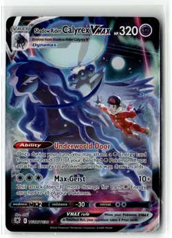 Shadow Rider Calyrex VMAX ⭐ TG18/TG30 Holo Astral Radiance Pokemon NM - Image 1