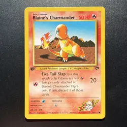 Blaine's Charmander 60/132 Common - Gym Challenge - 1st Edition - Pokemon WOTC - Image 1