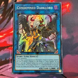 YuGiOh Condemned Darklord (Asian English) CR10-AE033, Super Rare, not DUOV - Image 1