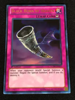 Yugioh Black Horn of Heaven LCJW-EN297 1st Ultra (NM) - Image 1