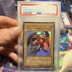 Yu-Gi-Oh! Konami Summoned Skull YAP1-EN003 2008 Anniversary Ultra Rare PSA 7 - Image 1