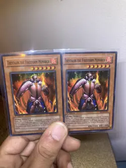 Yugioh 2x Thestalos the Firestorm Monarch RDS-EN021 Super Rare 1st Ed NM - Image 1