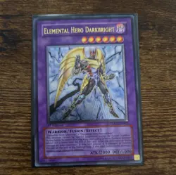YuGiOh Elemental Hero Darkbright TAEV-EN042 1st Edition Ultimate Rare MP - Image 1
