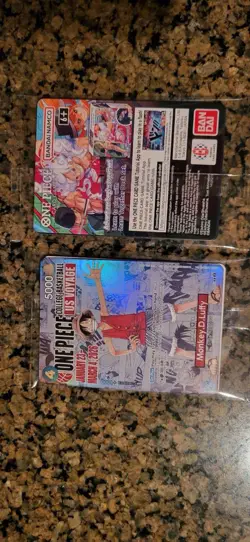 One Piece Monkey D. Luffy US Voyage College Basketball Card Rutgers - 2 Cards - Image 2