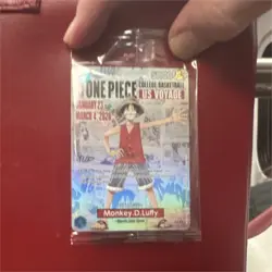 One Piece CCG Monkey.D.Luffy US Voyage Promo Foil Character Card - Image 1
