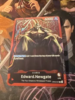 Edward.Newgate op02-001 alt art leader foil one piece tcg - Image 1