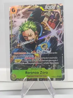 One Piece TCG Roronoa Zoro ST29-014 SR Alt Art English NM - Image 1