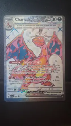 Charizard ex SVP 056 Black Star Promo Full Art Pokemon TCG Card NM OC - Image 1