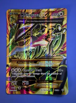 M Rayquaza EX Jumbo Card (Shiny Full Art)98/98 XY - Ancient Origins Holo - Image 1