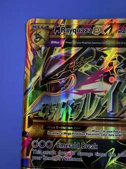 M Rayquaza EX Jumbo Card (Shiny Full Art)98/98 XY - Ancient Origins Holo - Image 2