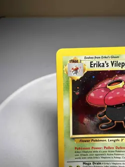 Pokemon TCG Erika's Vileplume Unlimited Holo Rare Gym Heroes 5/132 Vintage Card - Image 2