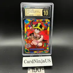 CGC PRISTINE 10 Luffy P-110 ONE PIECE Premium Card Collection ONE PIECE DAY 25 - Image 1