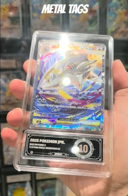 Pokemon Cards JPN. Metal Tags Mega Sharpedo EX 113/080 SAR PCG 10 PRISTINE - Image 2