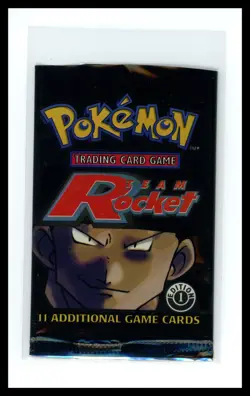 CUT 1st Edition Team Rocket Booster Pack Giovanni 2000 EMPTY Pokemon NO CARDS - Image 1