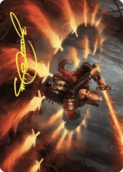 Heartflame Duelist Art Card (Gold-Stamped Signature)~38/81~NM~Art Series: WIlds - Image 1