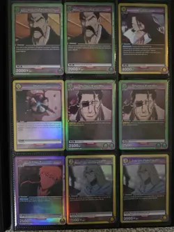 Union Arena Bleach TCG Foil Binder Lot Ichigo Unohana SR* Parallel & AP Cards - Image 5