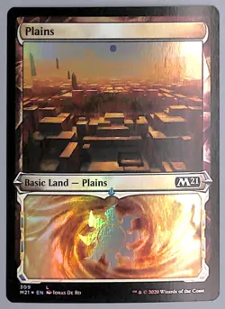 Plains - Showcase - Foil - 309 - Core Set 2021 (M21) MTG - Image 1