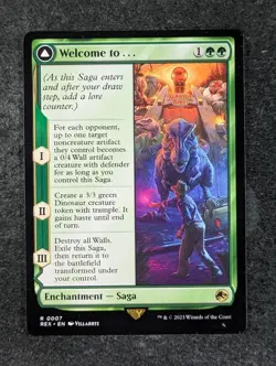 2023 Magic: The Gathering WELCOME TO . . . / JURASSIC PARK #0007 Rare English - Image 1