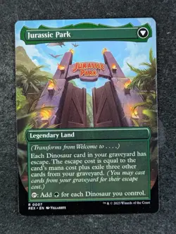 2023 Magic: The Gathering WELCOME TO . . . / JURASSIC PARK #0007 Rare English - Image 2