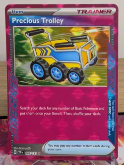 PRECIOUS TROLLEY 185/191 ACE SPEC RARE SURGING SPARKS POKEMON NM - Image 1