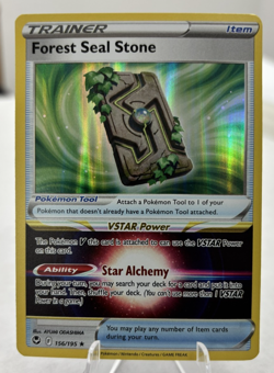 Pokemon Silver Tempest Forest Seal Stone 156/195 - Image 1