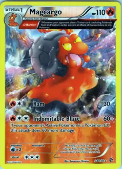 Magcargo 24/160 Rare - Pokemon TCG XY: Primal Clash - Reverse Holo (LP) - Image 1