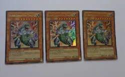 Playset: 3x Super Conductor Tyranno SD09-EN001 (Ultra Rare, 1st, Lightly Played) - Image 1