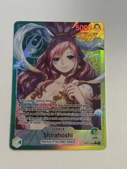 One Piece TCG Fist Of Divine Speed #OP11-022 Shirahoshi Alternate Art Leader NM - Image 1