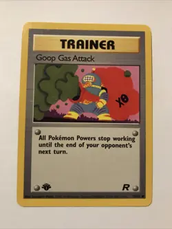Pokemon TCG Goop Gas Attack 78/82 1st Edition Team Rocket NM Card - Image 1