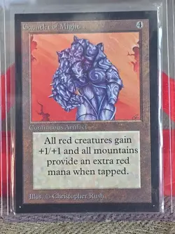 MTG Gauntlet of Might Collector's Edition 1993 Magic the Gathering Card - Image 1