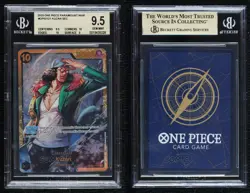 2022 One Piece Card Game: Paramount War OP02 SEC Kuzan BGS 9.5 GEM MINT - Image 3