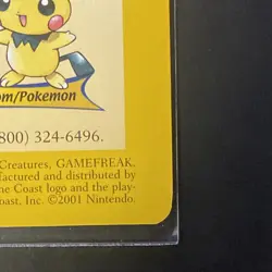 Vintage 2000 Pokemon Neo Discovery Wizards of the Coast Promo Card Pichu & Unown - Image 4