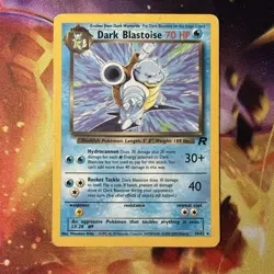 Dark Blastoise 20/82 Team Rocket Gang Non Holo Regular Pokemon Card MP - Image 1