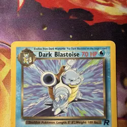 Dark Blastoise 20/82 Team Rocket Gang Non Holo Regular Pokemon Card MP - Image 2