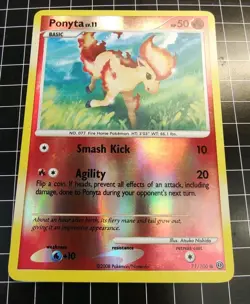 Ponyta 71/100 Reverse Holo Diamond & Pearl Stormfront Pokemon Card - Image 1