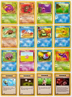 Pokemon 1st EDITION 1999 Fossil Set ALL Common Cards - 16 Card Lot - NM to Mint! - Image 1