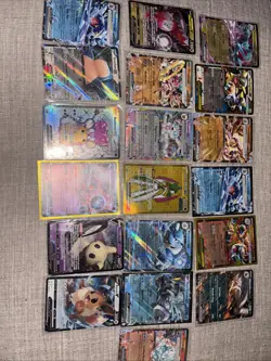 Lot Of Pokemon Ex And V Cards - Image 1